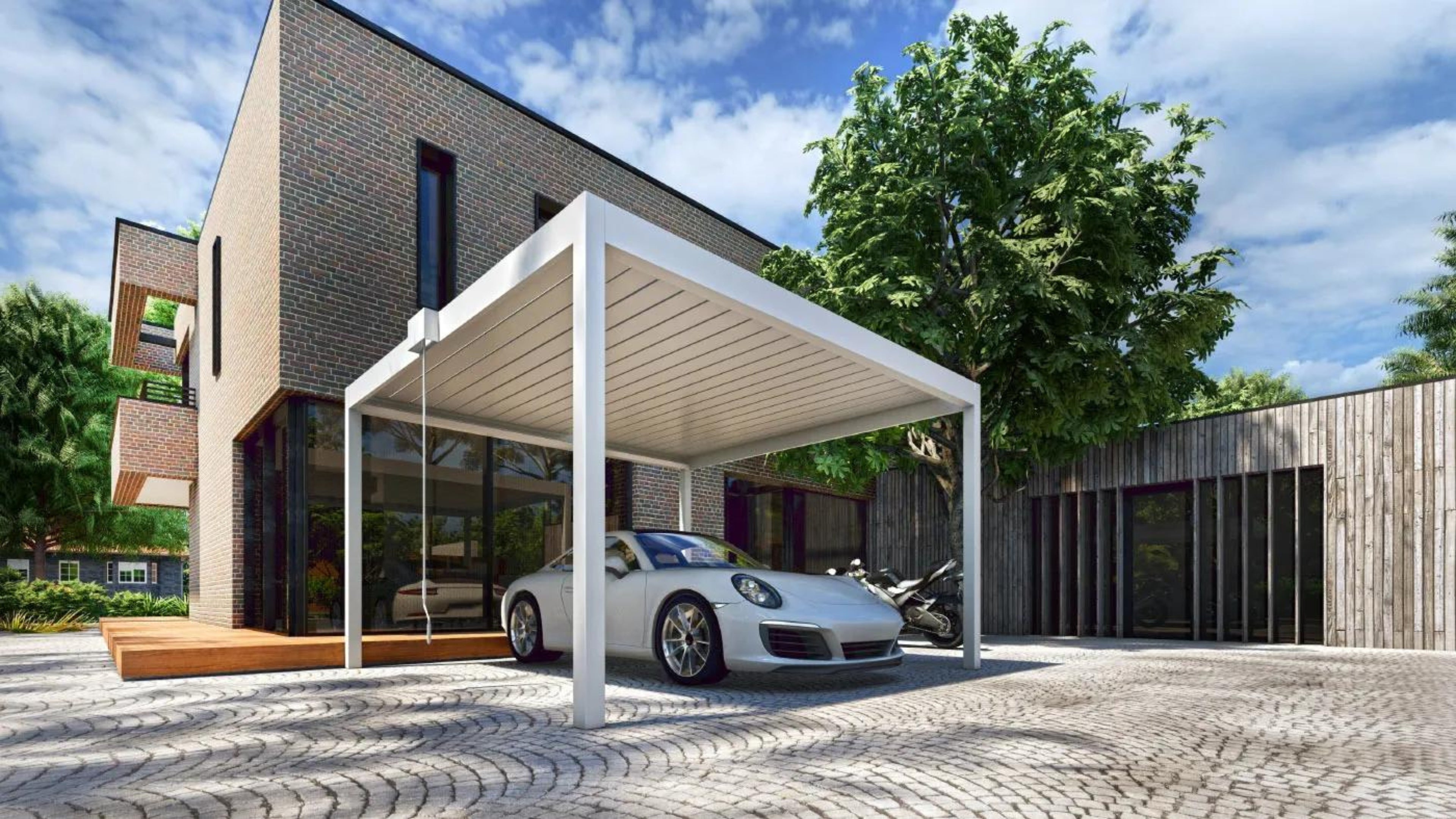 SkyFinity Louvered Pergola